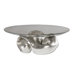 Entwined Bowl in Lightly Champagned Silver Leaf