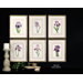 Purple Regal Wall Art (Set of 6)