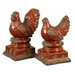 Serka Sculptures in Distressed Tomato Red (Set of 2)