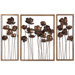 Metal Tulips in Antiqued Gold Leaf (Set of 3)