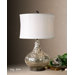 Vizzini Table Lamp in Antique Crackled Polished Chrome and Black Nickel