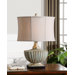 Civitella Table Lamp in Crackled Powder Blue and Sandstone