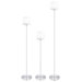 Lamps Stainless Steel and Frosted Glass Tealight
