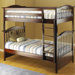 Twin over Twin Bunk Bed with Built-In Ladder