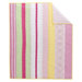 Girls Stripes Curtain Panel with 3" Rod Pocket