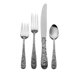 Repousse 4 Piece Dinner Flatware Set