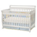 Emily 4-in-1 Convertible Crib with Toddler Rail in White