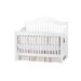 Jayden 4-in-1 Convertible Crib  with Toddler Rail in White