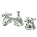 Widespread Bathroom Faucet with Double Cross Handles