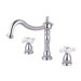 Heritage Double Handle Deck Mount Roman Tub Faucet Trim Porcelain Cross Handle