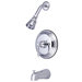 Volume Control Tub and Shower Faucet with Tampleton Lever Handles