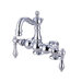 Hot Springs Double Handle Deck Mount Clawfoot Tub Faucet Trim Metal Lever Handle