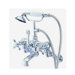 Hot Springs Double Handle Wall Mount Clawfoot Tub Faucet with Hand Shower