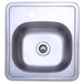 Single Bowl Stainless Steel Kitchen Sink in Brushed Nickel