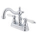 New Orleans Centerset Bathroom Sink Faucet with Double Porcelain Lever Handles