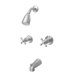 Magellan Diverter Tub Shower Faucet with Metal Cross Handles