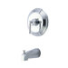 Tampa Single Handle Wall Mount Pressure Balanced Tub Only Faucet Trim Concord Lever Handle