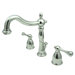 Widespread Bathroom Faucet with Double Buckingham Lever Handles