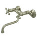 Vintage Wall Mounted Vessel Sink Faucet with Double Cross Handles