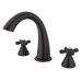 Naples Double Handle Deck Mount 5 Piece Roman Tub Faucet Trim American Cross Handle