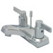 NuvoFusion Double Handle Centerset Bathroom Faucet with Brass Pop-Up