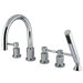 Concord Three Handle Roman Tub Filler with Hand Shower