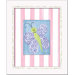 Frogs Butterfly Framed Giclee Wall Art