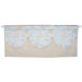 Toile Blue and Brown Single Window Valance