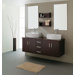 Enya Double 59.1" Bathroom Vanity Set in Espresso