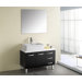 Tilda Single 39.4" Bathroom Vanity Set in Black