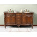 Odessa Double 67" Bathroom Vanity in Antique Cherry