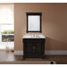 Huntshire 36" Single Sink Bathroom Vanity in Dark Walnut