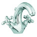 Olivia Single Hole Bathroom Sink Faucet with Double Cross Handles