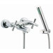 Maxima Wall Mount Thermostatic Bath Tub Faucet with Hand Shower