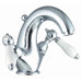 Herend Single Hole Bathroom Sink Faucet with Double Lever Handles