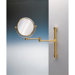 11.8" Extendable Double Face Wall Mounted 7X Magnifying Mirror with One Arm and One Brazo