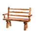 Traditional Cedar Log Bench