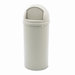 Marshal Fire-Resistant Waste Container, Round, 15gal, Beige                                                                  
