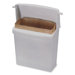 Compact Sanitary Napkin Receptacle, White