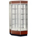 Streamline 34" x 15" Front Opening Inside Corner Trophy Case with Panel Back