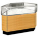 Streamline 38" x 34" Jewelry Vision Outside Corner Showcase with Mirror Back