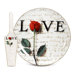 Love Letters Cake Plate