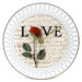Love Letters Porcelain Wall Clock