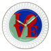 Robert Indiana "Love" Porcelain Wall Clock