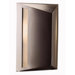 Smoked Amber Large Outdoor Wall Lantern in Architectural Bronze