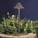 Textured Architectural Bronze  Draped Leaf Path Light
