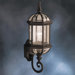 New Street Outdoor  Wall Lantern in Black