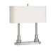 Westwood Robson Two Light Desk Lamp in Brushed Nickel