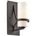 Beckett One Light Wall Sconce in Anvil Iron