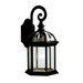 New Street  Outdoor Wall Lantern in Painted Black